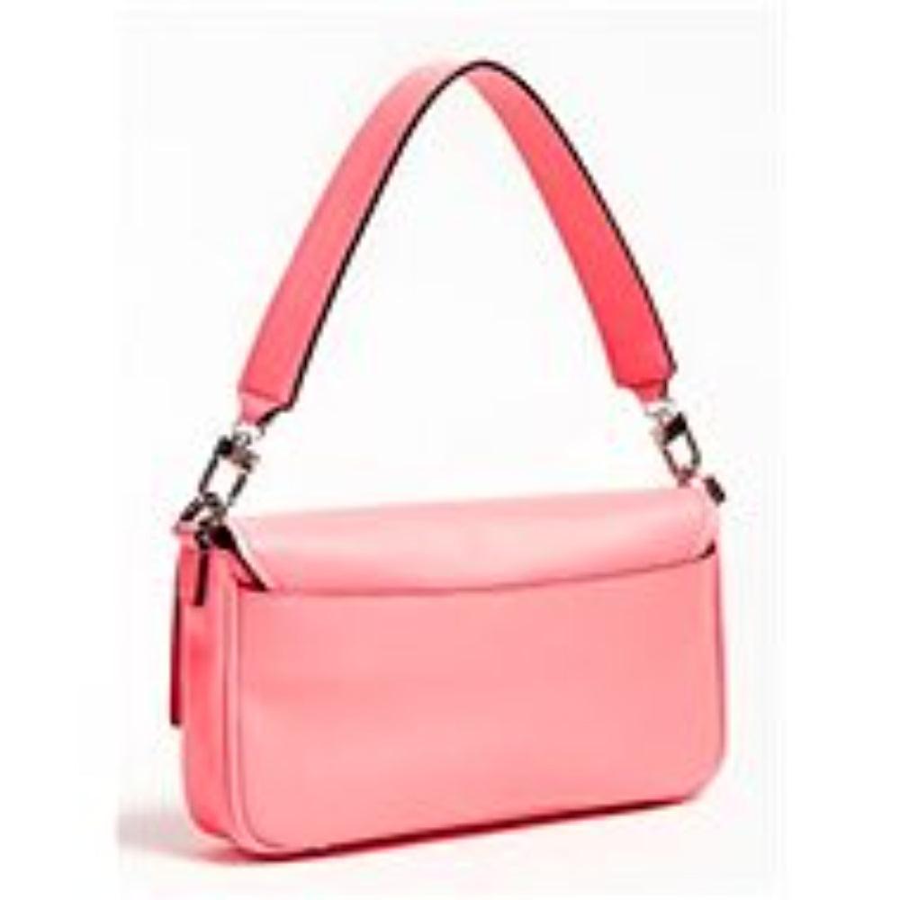 Guess Brightside 4G Logo Bag Neon Pink – Women's Bold Designer Handbag.